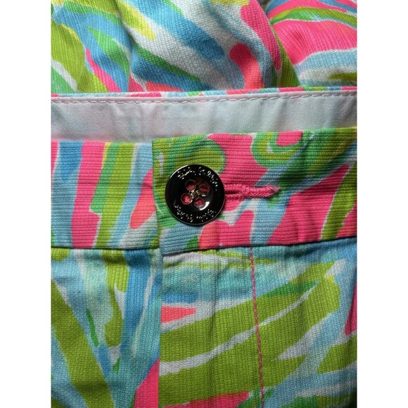 Lilly Pulitzer Buttercup Shorts Size 8 Floral Multicolor Scalloped 5" Preppy - Picture 4 of 8